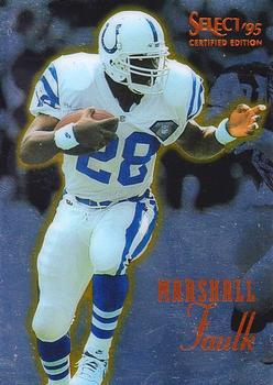 1995 Select Certified #1 Marshall Faulk Front