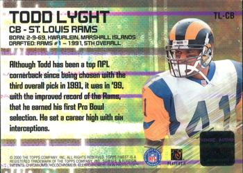 2000 Finest - Finest Moments Pro Bowl Jerseys #TL-CB Todd Lyght Back