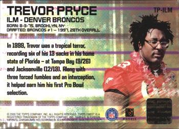 2000 Finest - Finest Moments Pro Bowl Jerseys #TP-ILM Trevor Pryce Back
