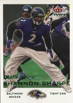 2000 Fleer Focus - Draft Position #116 Shannon Sharpe Front