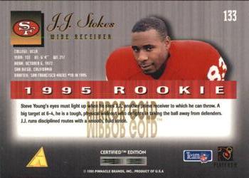 1995 Select Certified - Mirror Gold #133 J.J. Stokes Back