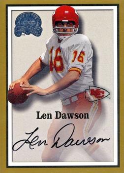 2000 Fleer Greats of the Game - Gold Border Autographs #NNO Len Dawson Front