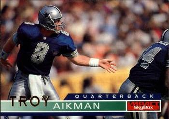 1995 SkyBox Impact #34 Troy Aikman Front