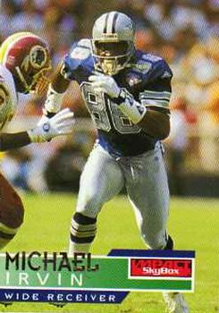 1995 SkyBox Impact #37 Michael Irvin Front