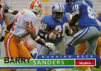 1995 SkyBox Impact #49 Barry Sanders Front