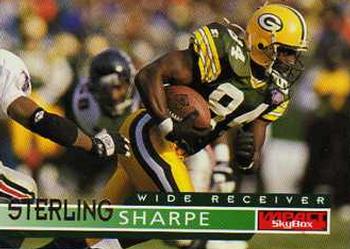 1995 SkyBox Impact #55 Sterling Sharpe Front