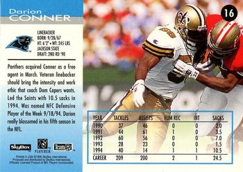 1995 SkyBox Impact #16 Darion Conner Back
