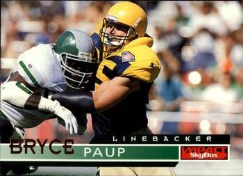 1995 SkyBox Impact #54 Bryce Paup Front