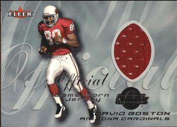 2000 Fleer Tradition - Feel the Game #NNO David Boston Front