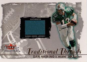 2000 Fleer Tradition Glossy - Traditional Threads #NNO Dan Marino Front