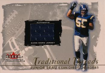 2000 Fleer Tradition Glossy - Traditional Threads #NNO Junior Seau Front