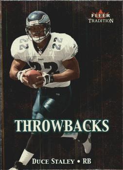 2000 Fleer Tradition - Throwbacks #6 T Duce Staley Front