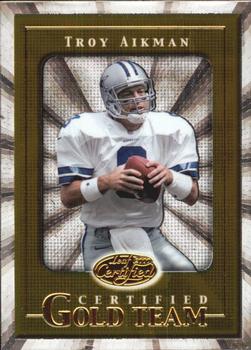 2000 Leaf Certified - Certified Gold Team #CGT9 Troy Aikman Front