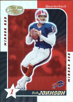 2000 Leaf Certified - Mirror Red #18 Rob Johnson Front