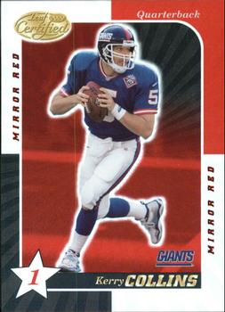 2000 Leaf Certified - Mirror Red #62 Kerry Collins Front