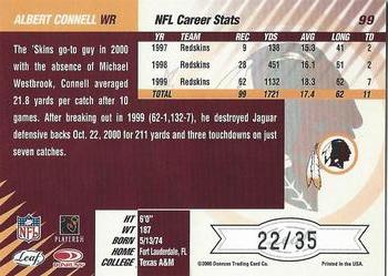 2000 Leaf Limited - Limited Edition #99 Albert Connell Back