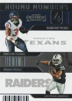 2022 Panini Contenders - Round Numbers #RN-PW Dameon Pierce / Zamir White Front