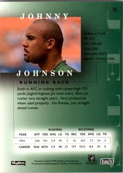 1995 SkyBox Premium #95 Johnny Johnson Back
