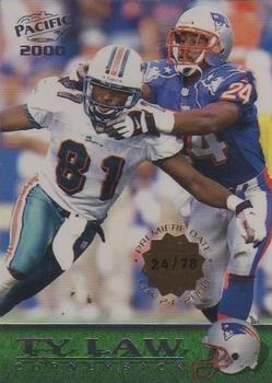 2000 Pacific - Premiere Date #222 Ty Law Front