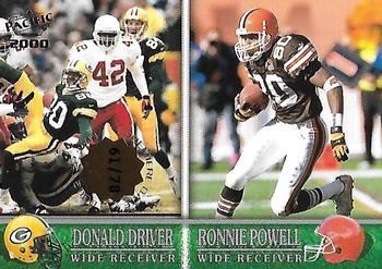 2000 Pacific - Premiere Date #397 Donald Driver / Ronnie Powell Front