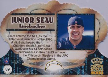 2000 Pacific Crown Royale - Limited Series #89 Junior Seau Back