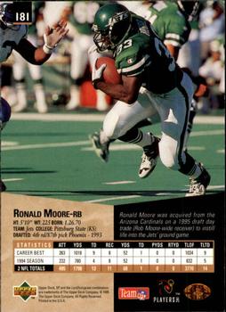 1995 SP #181 Ronald Moore Back