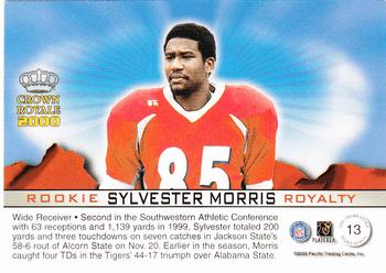 2000 Pacific Crown Royale - Rookie Royalty #13 Sylvester Morris Back