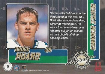2000 Pacific Omega - Game Worn Jerseys #9 Brock Huard Back