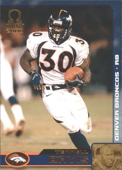 2000 Pacific Omega - Gold #42 Terrell Davis Front