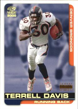 2000 Pacific Paramount - HoloGold #72 Terrell Davis Front