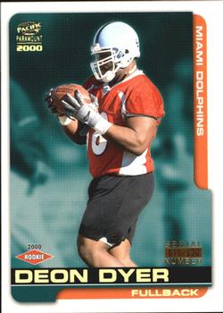 2000 Pacific Paramount - HoloGold #121 Deon Dyer Front