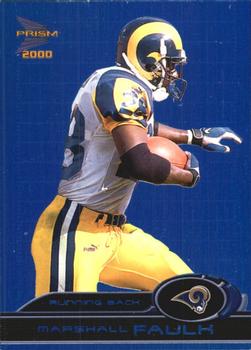 2000 Pacific Prism Prospects - Holographic Blue #75 Marshall Faulk Front