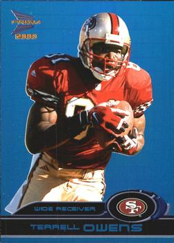 2000 Pacific Prism Prospects - Holographic Blue #83 Terrell Owens Front