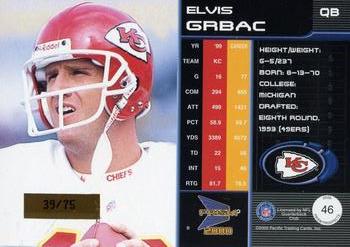 2000 Pacific Prism Prospects - Holographic Mirror #46 Elvis Grbac Back