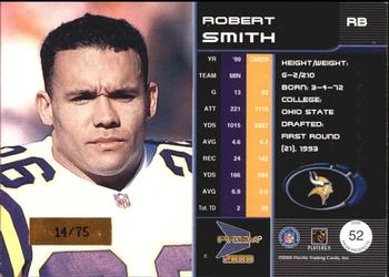 2000 Pacific Prism Prospects - Holographic Mirror #52 Robert Smith Back
