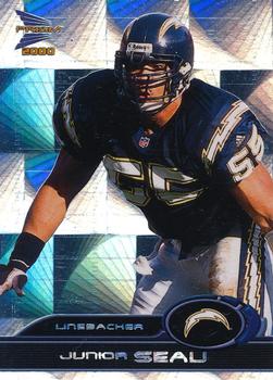 2000 Pacific Prism Prospects - Holographic Mirror #80 Junior Seau Front