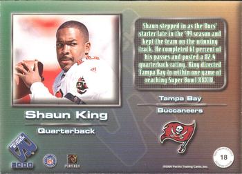 2000 Pacific Private Stock - Extreme Action #18 Shaun King Back