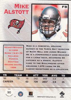 2000 Pacific Private Stock - Retail #90 Mike Alstott Back