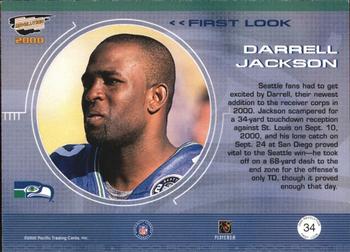 2000 Pacific Revolution - First Look #34 Darrell Jackson Back