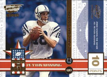 2000 Pacific Revolution - Making the Grade Gold #8 Peyton Manning Front