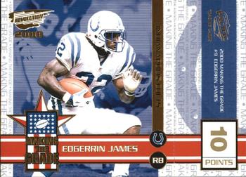2000 Pacific Revolution - Making the Grade Gold #9 Edgerrin James Front