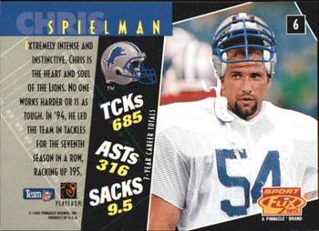 1995 Sportflix #6 Chris Spielman Back