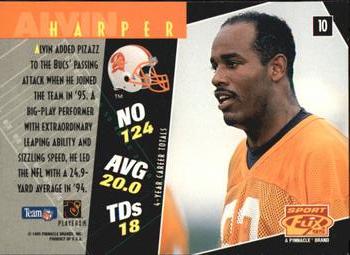 1995 Sportflix #10 Alvin Harper Back
