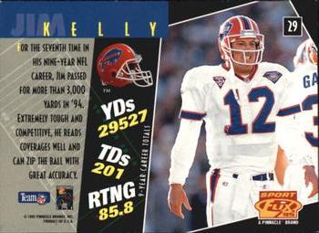 1995 Sportflix #29 Jim Kelly Back