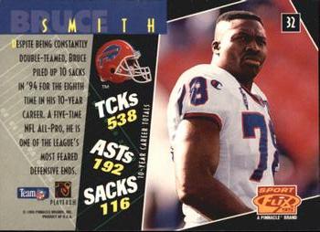 1995 Sportflix #32 Bruce Smith Back