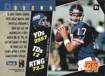 1995 Sportflix #84 Dave Brown Back