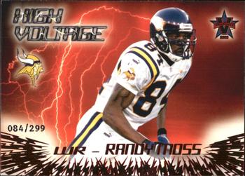 2000 Pacific Vanguard - High Voltage Red #21 Randy Moss Front
