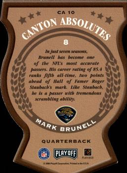 2000 Playoff Absolute - Canton Absolutes #CA 10 Mark Brunell Back