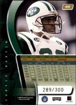 2000 Playoff Absolute - Coaches Honors #99 Curtis Martin Back