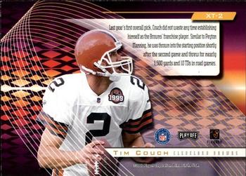 2000 Playoff Absolute - Extreme Team #XT-2 Tim Couch Back